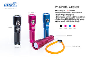 PV10S (1,200 lumens) - Budget MACRO Video Light